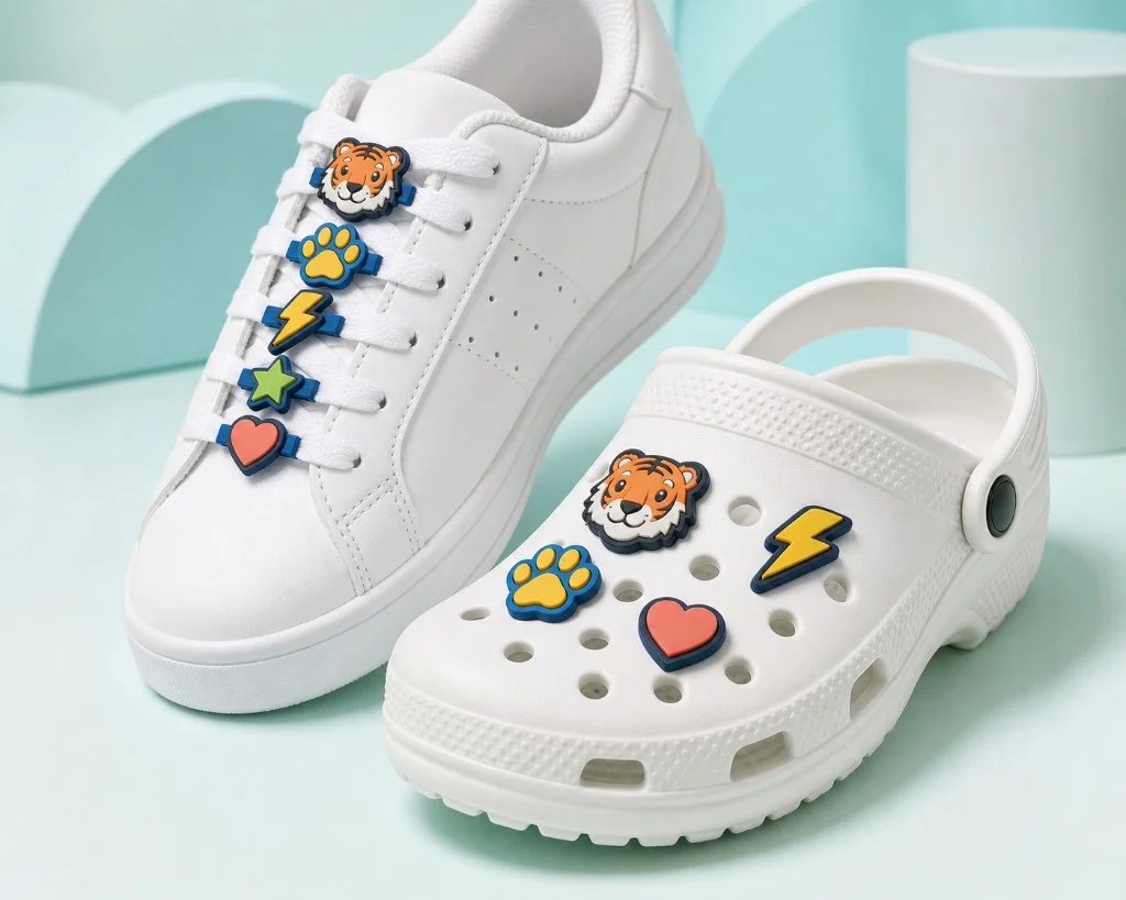 Custom clog charms and shoe charms on clogs